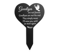Memorial Plaques for Grave - Personalized Grave Ornaments, Gardens Ground Stake, Weatherproof Cemetery Markers, Sympathy Gift for Loss of Loved One