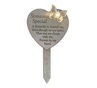 Memorial Solar Light Up Heart Plaque - Someone Special