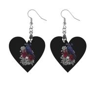 Memorial to The Dead Cute Wooden Earrings for Women Dangling