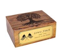 Memorial Urn for Ashes, A Timeless Symbol of Connection and Love, Preserving the Legacy of Beloved Family Members and Pets in a Secure - Tree Life Plaque 3, X-Large (11"x7"x4") - 250 lbs or 115 Kg