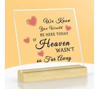Memorial Wedding Gift Bridal Wedding Memorial Gift Acrylic Plaque with Stand Wedding Day Remembrance Gifts Bridal Shower Gifts for Bride Friend Sister Bachelor Party Gifts Bride to Be Gifts