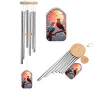 Memorial Wind Chimes Deep Tone Beautiful Cuckoo Bird Windchimes with 6 Tuned Tubes for Garden Patio Decor Sympathy Bereavement Condolence Funeral Gifts for Loss of Loved One, 20.5"