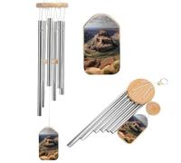 Memorial Wind Chimes Deep Tone Grand Canyon Arizona Windchimes with 6 Tuned Tubes for Garden Patio Decor Sympathy Bereavement Condolence Funeral Gifts for Loss of Loved One, 20.5"