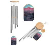 Memorial Wind Chimes Deep Tone Grand Canyon Windchimes with 6 Tuned Tubes for Garden Patio Decor Sympathy Bereavement Condolence Funeral Gifts for Loss of Loved One, 20.5"