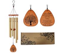 Memorial Wind Chimes for Outside, Sympathy Gifts for Loss of Loved One, Large Deep Tone Bereavement Wind Chimes with 6 Tubes, Memorial Gifts for Funeral, Remembrance & Bereavement Use