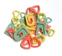 Memoric Seeknit - Seeknit Stitch Markers - 1 x 30 Pieces, Green/Pink/Yellow