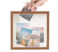 Memories Display Case, Transparent for Wall Mounting - Display Case for Souvenirs and Souvenirs | for Tickets, Postcards, Souvenirs, Photos, Dried Flowers, Family and Friends