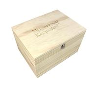 Memories & Keepsakes Engraved Storage Box | Pine Wood Memory Box | Reusable Storage Box |Memorial Keepsake Box | Any Occasion Memory Box | W30cm x D23cm x H18cm