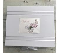 Memories. Large Keepsake Box. Peonies & Butterflies Design. Hand Finished by WHITE COTTON CARDS (PM2X)