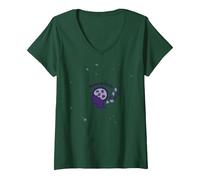 Memories Matter: Alzheimer's Awareness Brain Puzzle V-Neck T-Shirt, Women, Forest Green, XL