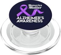 Memories Matter Alzheimer's Awareness End Alz Alzheimer PopSockets PopGrip for MagSafe