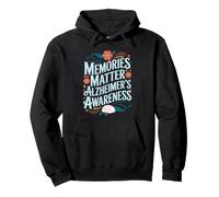 Memories Matter Floral Brain Awareness Pullover Hoodie