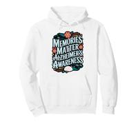 Memories Matter Floral Brain Awareness Pullover Hoodie