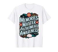 Memories Matter Floral Brain Awareness T-Shirt