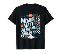Memories Matter Floral Brain Awareness T-Shirt