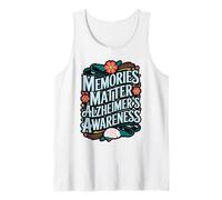 Memories Matter Floral Brain Awareness Tank Top
