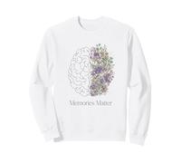 Memories Matter Floral Brain Mental Health Alzheimer's Sweatshirt