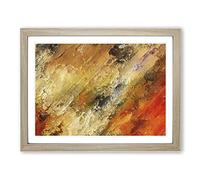 Memories Of The Same In Abstract Modern Art Framed Print | A2 Oak Framed Wall Art | Ready to Hang | Abstract Fantasy Picture | Living Room Bedroom Lounge Office