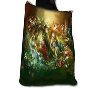 Memories of Wonderland Fleece Blanket, Gothic Home Decor, Soft Bed Throw Tapestry, Fantasy Art by SHU, 58 x 58inches