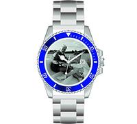 Memories Personalised Photo Clock Diameter 40 mm 3 Bar Waterproof Men's Watch with Photo Date Display Photo Gift Photo Watch