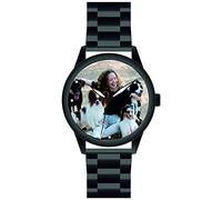 memories Photo Clock Personalised Watch 41 mm Steel Strap 3 Bar Watch with Picture Made in Germany, black, Bracelet
