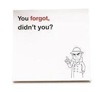 Memory Aid Notepads | Funny Stationery, Remember This Damn Thing Notepads, Funny Sticky Notes with Sayings Sticky, Work Gag Self-Stick Memo Pad Office School Supplies for Coworkers, Teacher (#A)