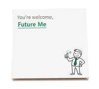 Memory Aid Notepads | Funny Stationery, Remember This Damn Thing Notepads, Funny Sticky Notes with Sayings Sticky, Work Gag Self-Stick Memo Pad Office School Supplies for Coworkers, Teacher (#E)