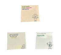 Memory Aid Notepads, Funny Sticky Notes with Humorous Quotes Detective-Style Self-Adhesive Notepad Office Humor Sticky Notes for Holiday Office Staff Teachers Nurses Gag Gifts Favors