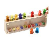Memory and Association Game - Interactive Color Perception Toy | Bee Shape Color Matching Toy, Wooden Memory Game for Travel, Classroom, Home and Home
