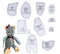 Memory Bear Quilting Practice Designs
