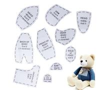 Memory Bear Template Cute Doll Quilting Stencil