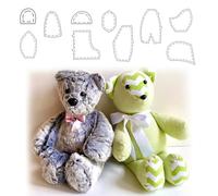 Memory Bear Template Ruler Set with Video Instructions - Acrylic Quilting Template Cutting Set for Sewing Bear Pattern Template, Memory Bear Sewing Patterns Beginners Template Home Sewing Art Craft