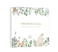 Memory Book for Baby Boys and Girls - Timeless First 5 Year Baby Book to Record Every Milestone Event from Birth to Age 5, Neutral Journal Scrapbook or Photo Album, Inner Pockets, Durable Hardcover
