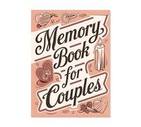 Memory Book - Paper, 11.22x8.27" Photo Scrapbook Thick Pages Organizer | Memory Recording, Couple Planner, Love Album for Anniversaries, Weddings, Engagements, Birthdays, Travel