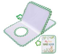 Memory Book - Photo Album for Baby, 4x6 Pictures Soft Cloth Keepsake Journal, Family Baby Photo Holder, Toddler Kids Mom Present for Birthday Wedding Pregnancy Travel Holiday Party, 18x14cm Polyester