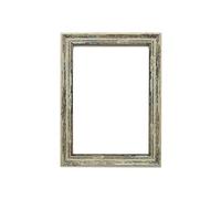 Memory Box Industrial Vintage Distressed Wood Effect/Camouflage Picture/Photo/Poster frame with Perspex Sheet - Moulding 32mm Wide and 18mm Deep - Spoon Green Distressed A2
