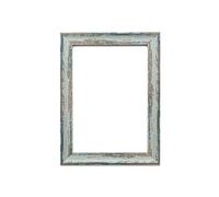 Memory Box Industrial Vintage Distressed Wood Effect/Camouflage Picture/Photo/Poster frame with Real Glass - Moulding 32mm Wide and 18mm Deep - (30 x 40cm) Spoon Blue Distressed 11.8" x 15.7"