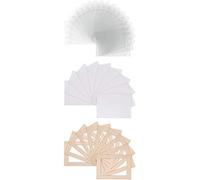 Memory Box Pack of 5 - Ivory Computer Cut Bespoke Photo/Picture Mounts/Frame Mounts + Backs + Clear Bags - Frame Size 20" x16 Mount Size A3