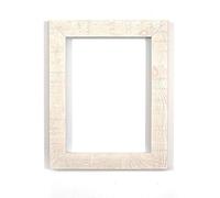 Memory Box Shabby Chic Rustic Wood Grain Picture/Photo/Poster frame with Perspex Sheet - Moulding 28mm Wide and 16mm Deep - White A1