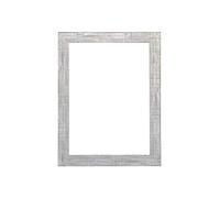Memory Box Shabby Chic Rustic Wood Grain Picture/Photo/Poster frame with Perspex Sheet - Moulding 28mm Wide and 16mm Deep - (50.8 x 40.6cm) Silver 20" x 16"