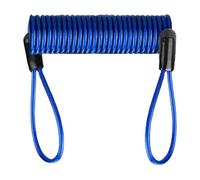 Memory Cable Lock - Strong Security Spiral Cable Made of Steel for Anti -theft, Disc Lock Cable | Coiled Safety Rope, Compact, Weatherproof, Vis