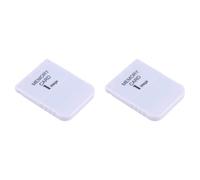 Memory Card, 2pcs Portable Plastic Memory Card Stick with 1MB Capacity for PS1 Game