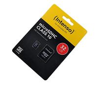 Memory Card 32GB compatible with Ricoh WG-6, microSDHC, Class 10, HighSpeed, +SD Adapter
