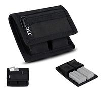Memory Card and DSLR Battery LP-E6 LP-E6N LP-E6NH or AA Battery AAA Battery Pouch Bag with 2 Slots for Canon EOS R R6 R5 Ra 90D 80D 6D Mark II 5D Mark III 5D Mark IV