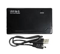 Memory Card, Card Reader, Compact Design Usb Interface Plug Play High-Speed Portable Accessory, Flash Drive Accessories for File, Transfer, Laptop, Travel, Photography 2.72x1.5x0.43 Inches