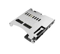 Memory Card Connector Micro SD Push Push, Normy Open, SMT, 1.95 mm Profile, No Peg, SKU MEM2052-00-195-00-A