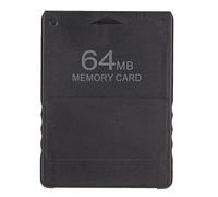 Memory Card for PS2, 64MB High Speed Game Memory Card FMCB V1.966 Plug and Play External Data Card for PlayStation 2 Game Console(black)