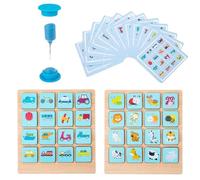 Memory Card Game - Shapes Colors Sorting Desk Toy - Memory Board Game | for Boy Girl Parent Nursery Kindergarten School Home Party
