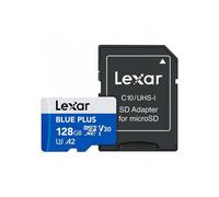 Lexar Blue Plus 128GB MicroSD Memory Card UHS-I with SD adapter, up to 170MB/s read C10 / A2 / U3 / V30 microSDXC