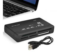 Memory Card Reader - 6-in-1 -Card Adapter | TF MS XD CF Reader,High-Speed File Transfer With Password Lock Box, Slim Portable Design For Phone Camera Laptop Computer Photography Travel